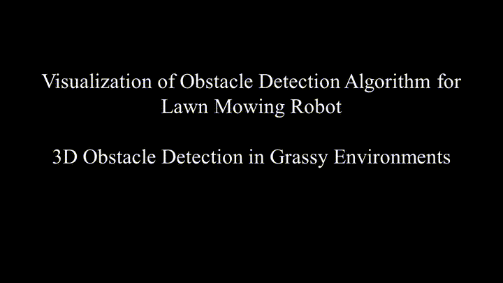 Forward and backward 3D obstacle detection