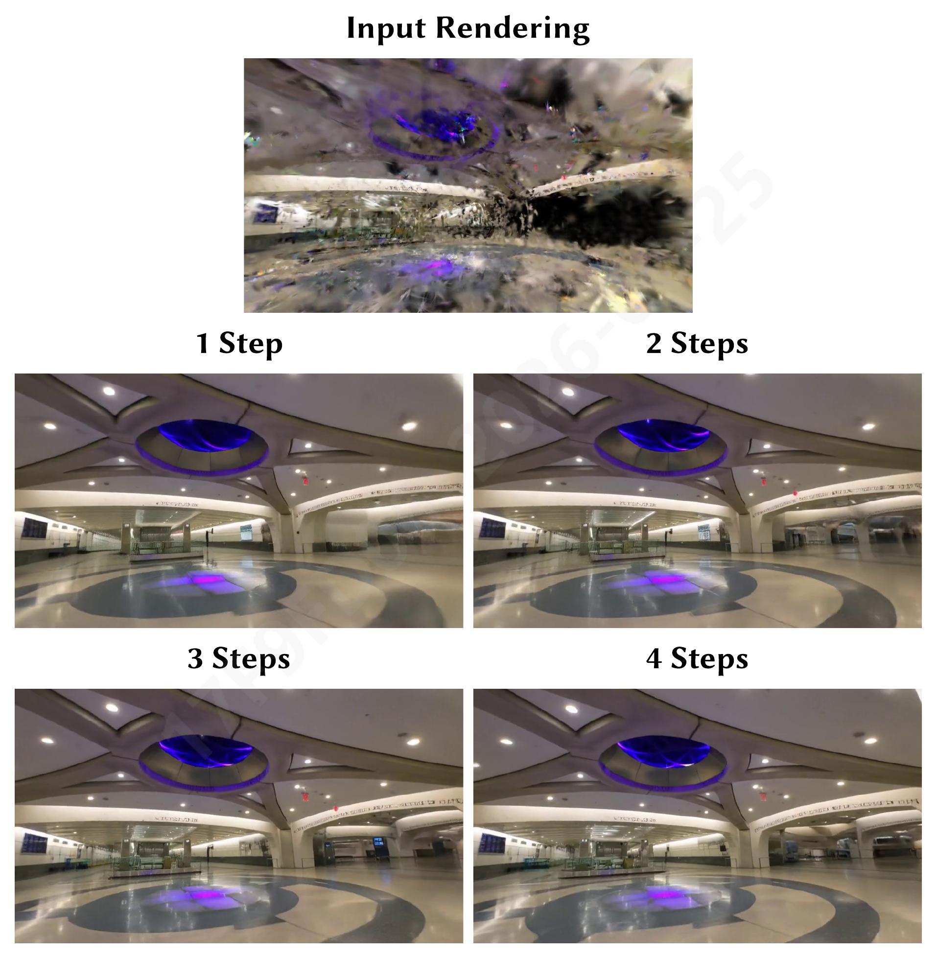 ArtiFixer denoising steps