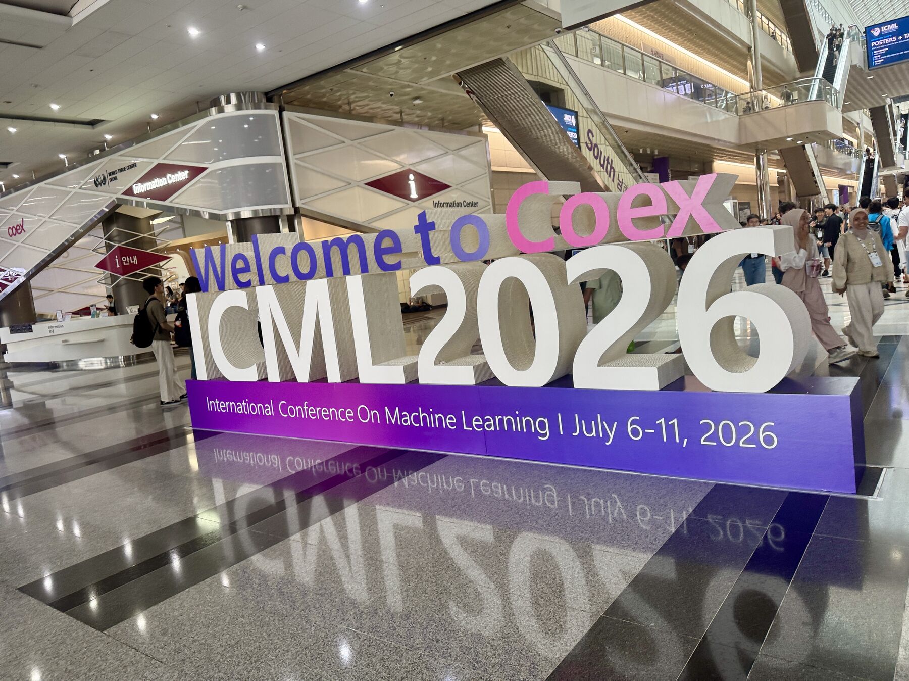 Welcome to COEX banner for ICML 2026 in Seoul
