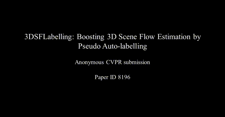 3DSFLabelling: Boosting 3D Scene Flow Estimation by Pseudo Auto-labelling preview